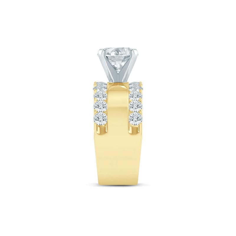 Lab Grown Diamond Semi-Mount Engagement Ring in 14K Yellow Gold &#40;1 1/2 ct. tw.&#41; &#40;Setting Only&#41; – Image 5 of 6