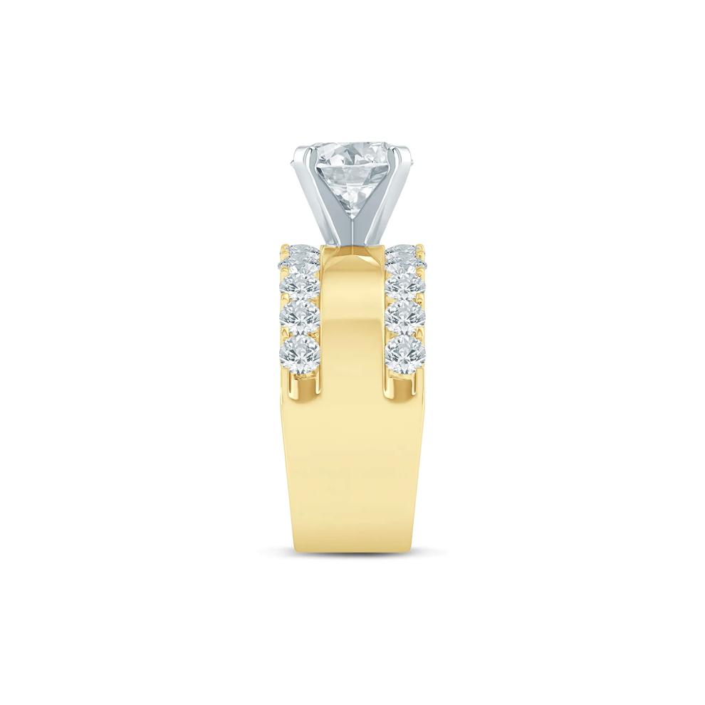 Lab Grown Diamond Semi-Mount Engagement Ring in 14K Yellow Gold (1 1/2 ct. tw.) (Setting Only) – Image 5 of 6