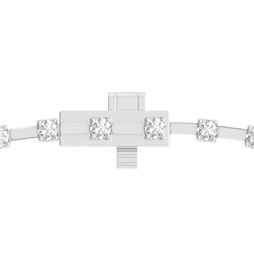 Diamond Riviera Necklace in 14K White Gold, 17&rdquo; (10 ct. tw.) – Image 3 of 3