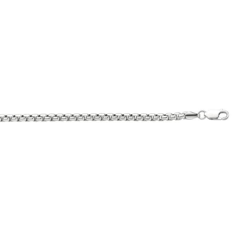 Box Chain in Sterling Silver, 3.8MM, 24&quot; – Image 2 of 2