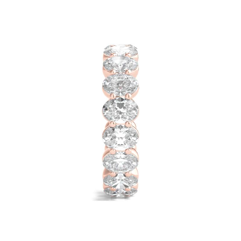 Oval-Cut Diamond Eternity Band in 14k Rose Gold &#40;6 ct. tw.&#41; – Image 3 of 3
