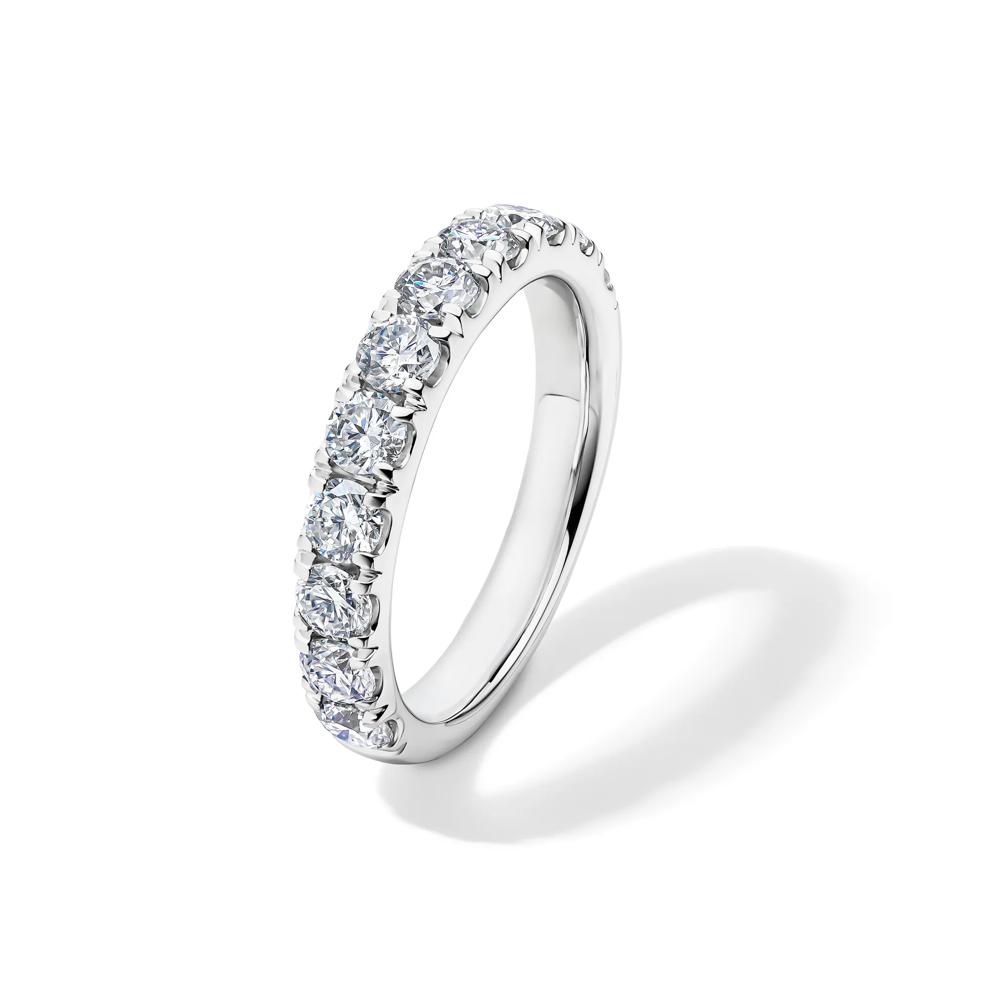 Lab-Created Moissanite Band Ring in 10K White Gold (1 1/2 ct. dew) – Image 4 of 4