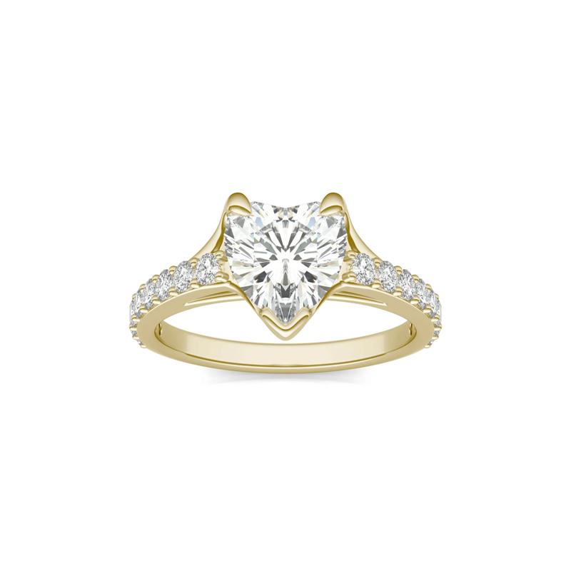 Lab-Created Moissanite Engagement Ring in 14K Yellow Gold &#40;2 1/4 ct. dew&#41; – Image 5 of 5