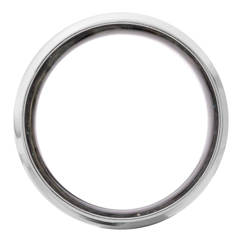 Men&rsquo;s Abalone &amp; Cobalt Wedding Band, 8MM  – Image 3 of 3