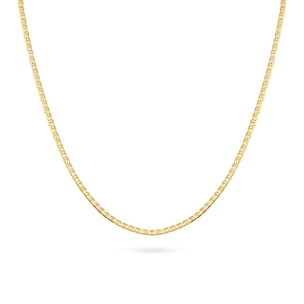 Solid Velvet Mariner Chain in 14K Yellow Gold, 2.3mm, 18" – Image 1 of 4