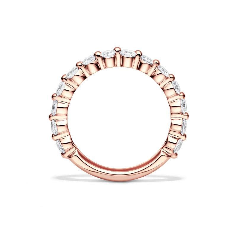 Lab Grown Diamond Shared-Prong Band in 14K Rose Gold &#40;1 ct. tw.&#41;  – Image 2 of 4