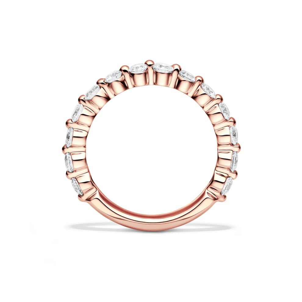 Lab Grown Diamond Shared-Prong Band in 14K Rose Gold (1 ct. tw.)  – Image 2 of 4
