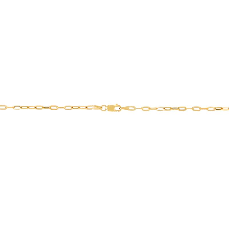 Paperclip Chain Necklace in 10K Yellow Gold, 18&quot; – Image 2 of 2