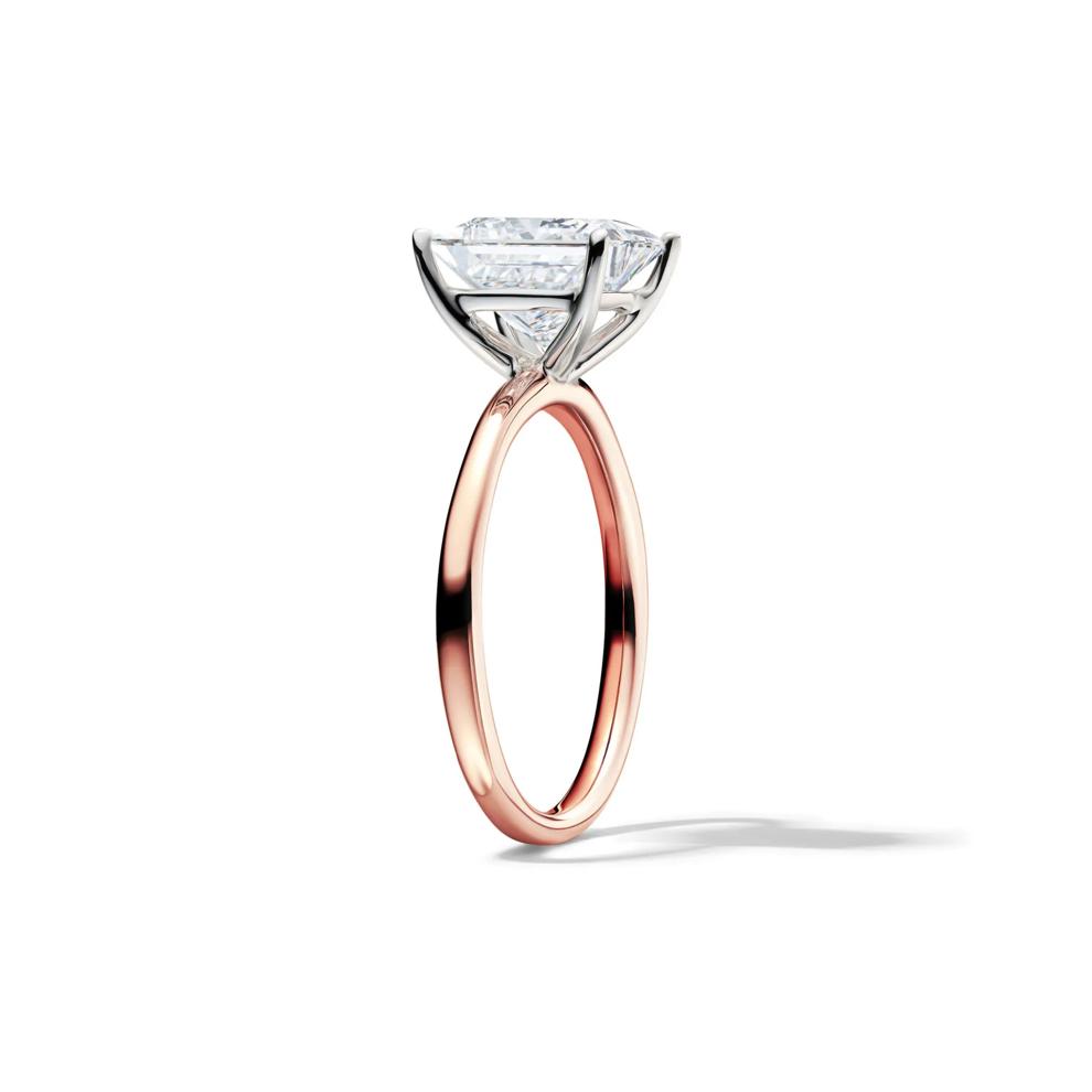 Lab Grown Diamond Princess-Cut Solitaire Engagement Ring in 14K Rose Gold (3 ct.) – Image 3 of 4