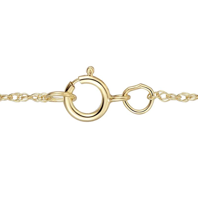 Pear-Shaped Opal Pendant with Diamond Accents in 10K Yellow Gold – Image 3 of 3