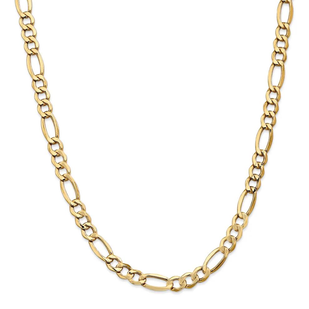 Figaro Chain in 14K Yellow Gold, 24" – Image 1 of 2