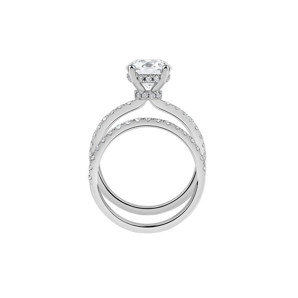 Charlote Lab Grown Diamond Round Bridal Set in Platinum (2 3/4 ct. tw.) – Image 2 of 5