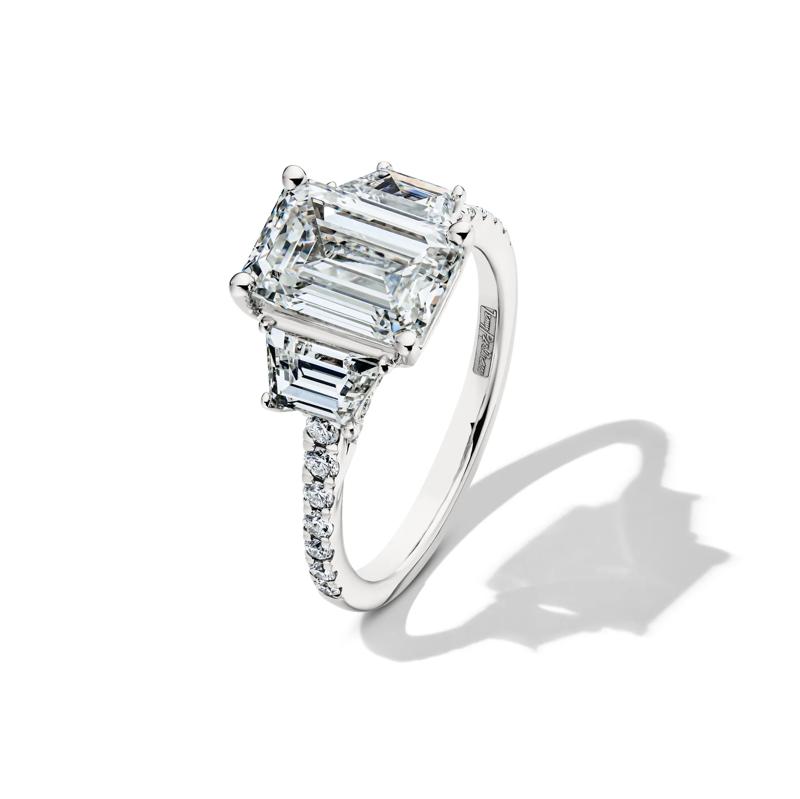 Jane Lab Grown Diamond Emerald-Cut Engagement Ring in Platinum &#40;4 1/2 ct. tw.&#41; – Image 4 of 4