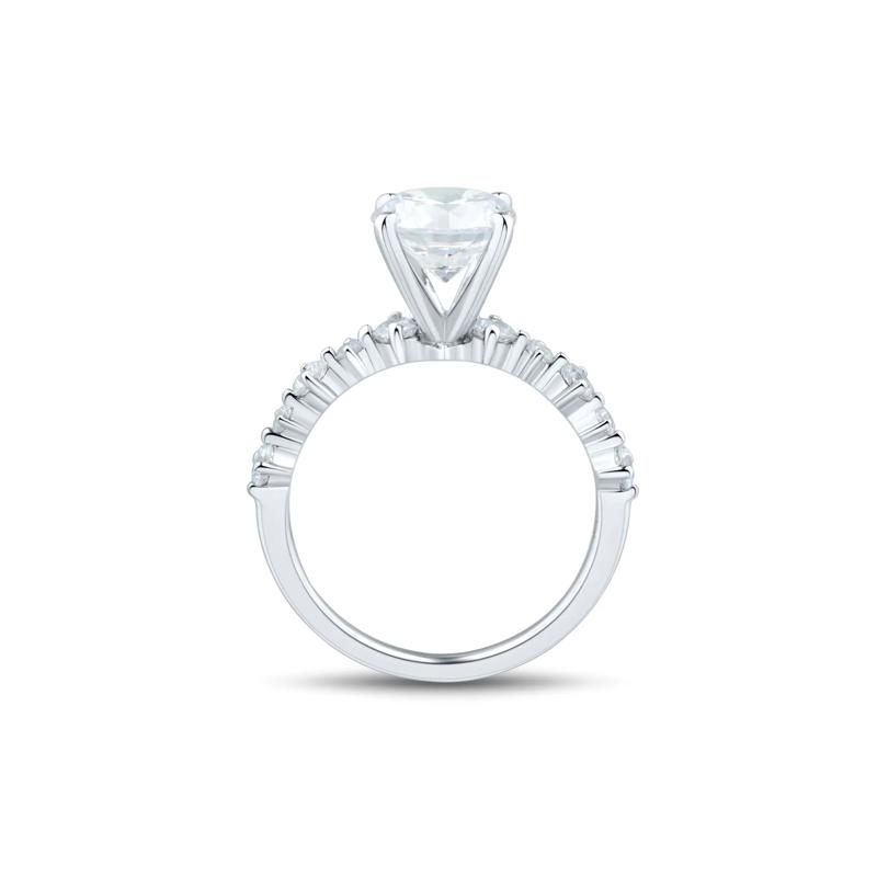Lab Grown Diamond Semi-Mount Engagement Ring in Platinum &#40;1/2 ct. tw.&#41; – Image 3 of 6