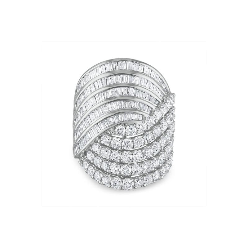 Diamond Woven Band in 10K White Gold &#40;4 ct. tw.&#41; – Image 1 of 4