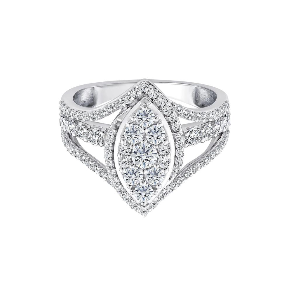 Diamond Composite Engagement Ring in 10K White Gold (1 1/2 ct. tw.) – Image 1 of 3