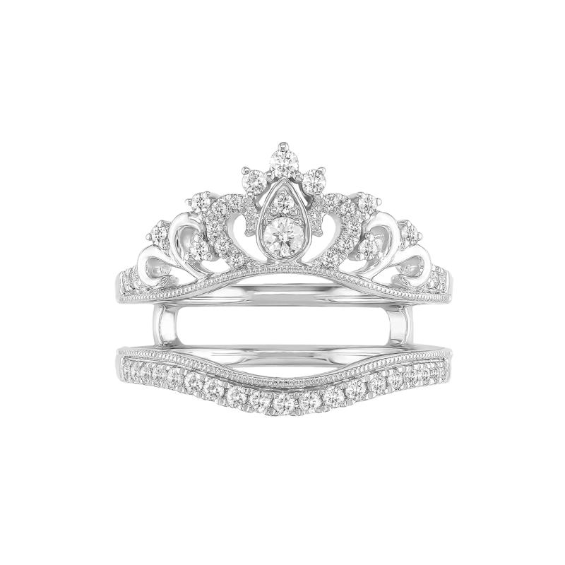 Diamond Crown Ring Insert in 14K White Gold &#40;1/3 ct. tw.&#41; – Image 1 of 4