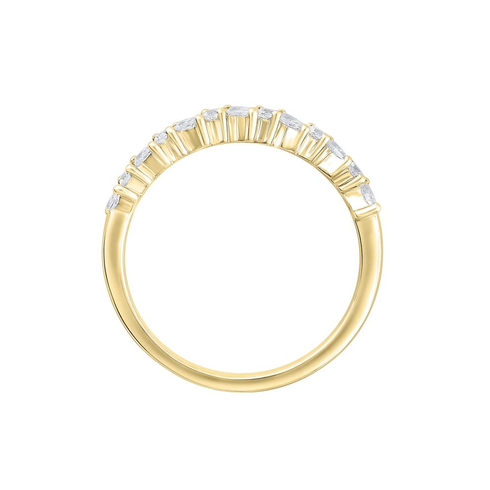 Lab Grown Diamond Anniversary Band in 14K Yellow Gold (1/2 ct. tw.) – Image 2 of 3