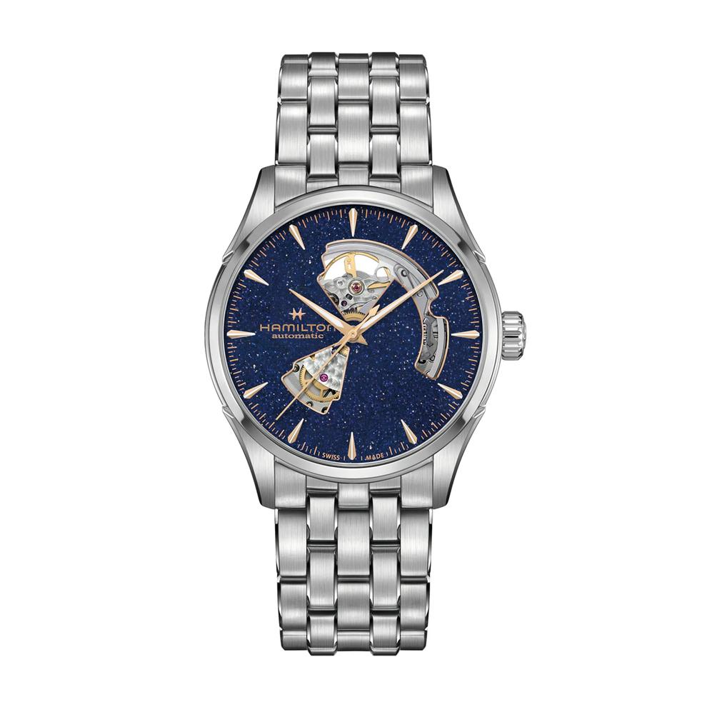 Men's Jazzmaster Open Heart Auto Watch with Stainless Steel Bracelet – Image 1 of 4