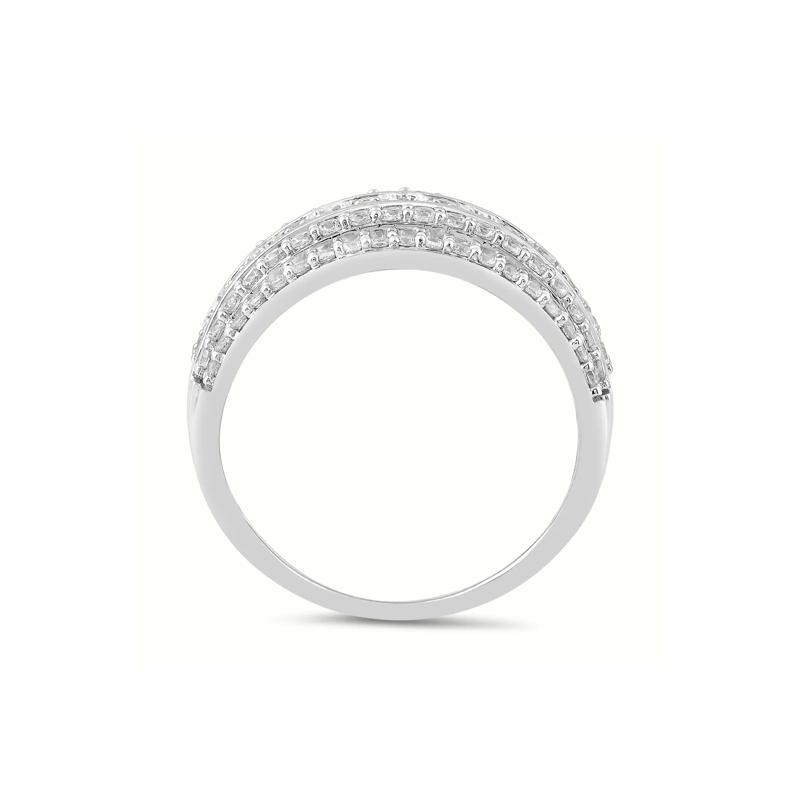 Multi-Row Diamond Ring in 10K White Gold &#40;1 1/2 ct. tw.&#41; – Image 2 of 3
