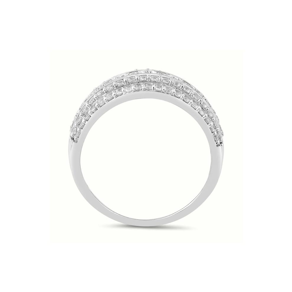 Multi-Row Diamond Ring in 10K White Gold (1 1/2 ct. tw.) – Image 2 of 3