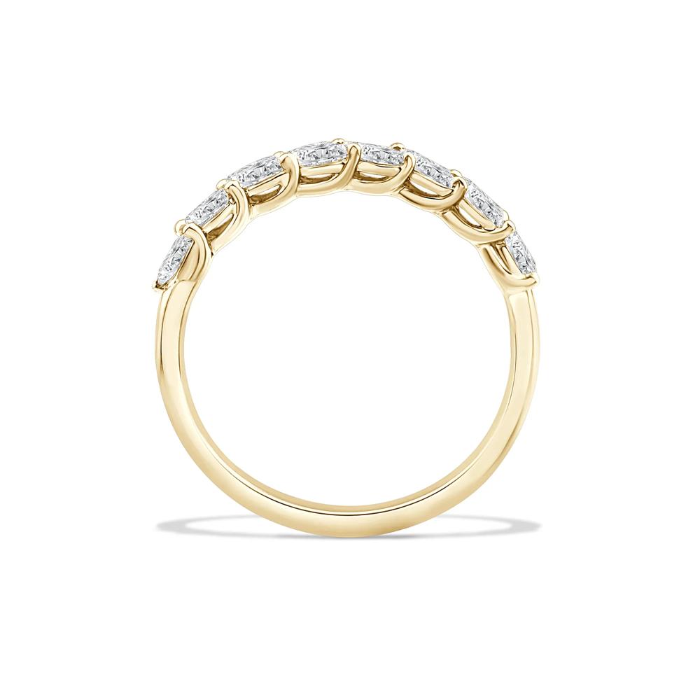 Lab Grown Diamond Marquise Anniversary Band in 10K Yellow Gold (1/2 ct. tw.) – Image 2 of 4