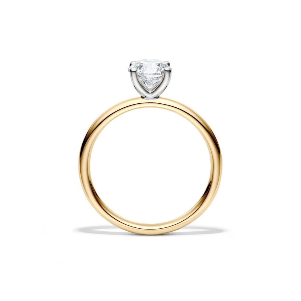Diamond Round Brilliant Cut Solitaire Engagement Ring in 14K Yellow Gold (1 ct.) – Image 2 of 5