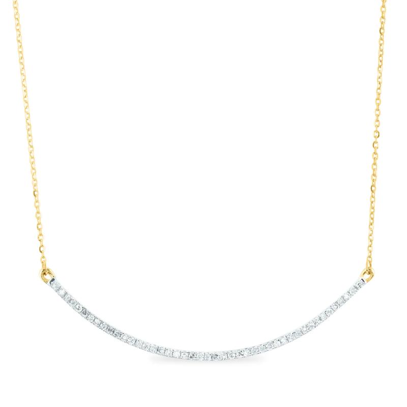Diamond Necklace in 14K Yellow Gold &#40;1/4 ct. tw.&#41; – Image 1 of 3
