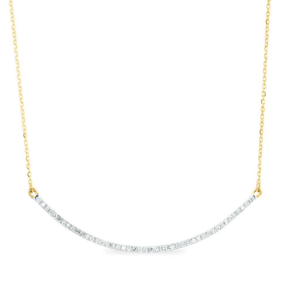 Diamond Necklace in 14K Yellow Gold (1/4 ct. tw.) – Image 1 of 3