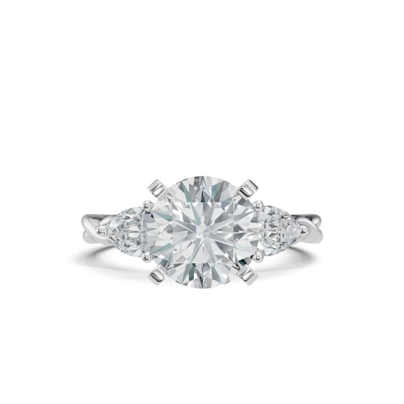 Lab Grown Diamond Semi-Mount Engagement Ring in 14K White Gold &#40;Setting Only&#41; – Image 1 of 6