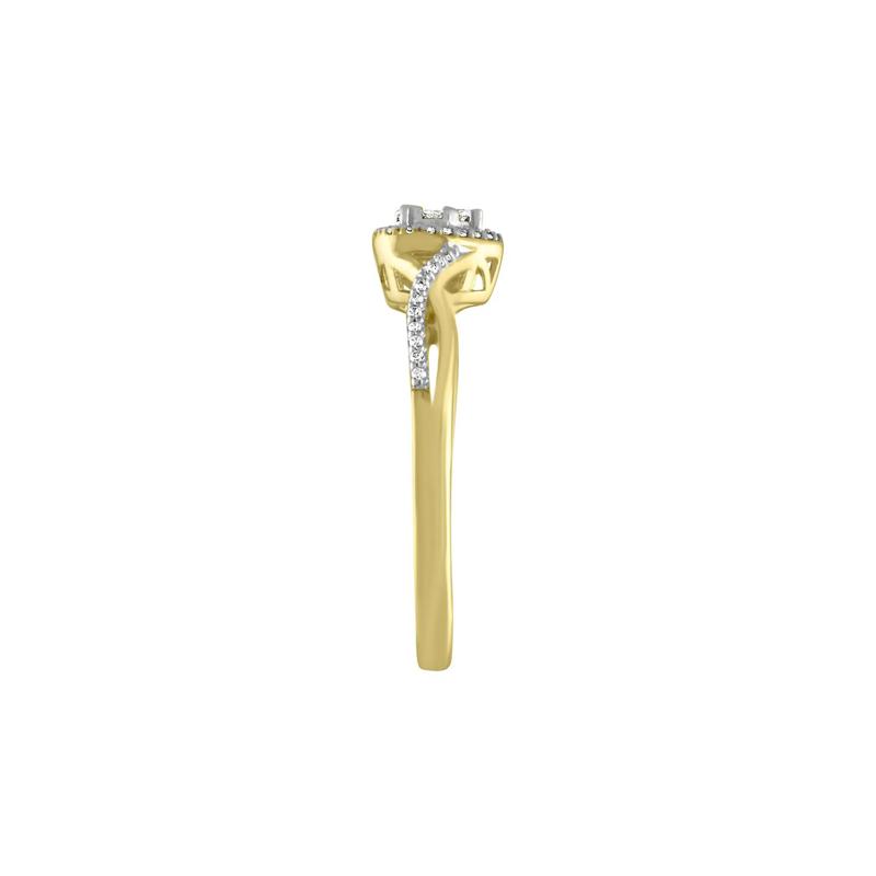 1/8 ct. tw. Diamond Heart Promise Ring in 10K Yellow Gold – Image 3 of 3