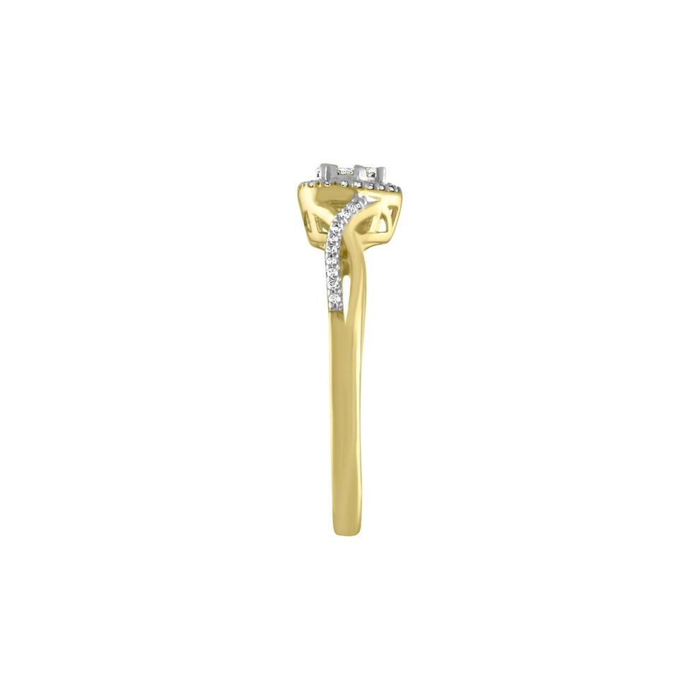 1/8 ct. tw. Diamond Heart Promise Ring in 10K Yellow Gold – Image 3 of 3