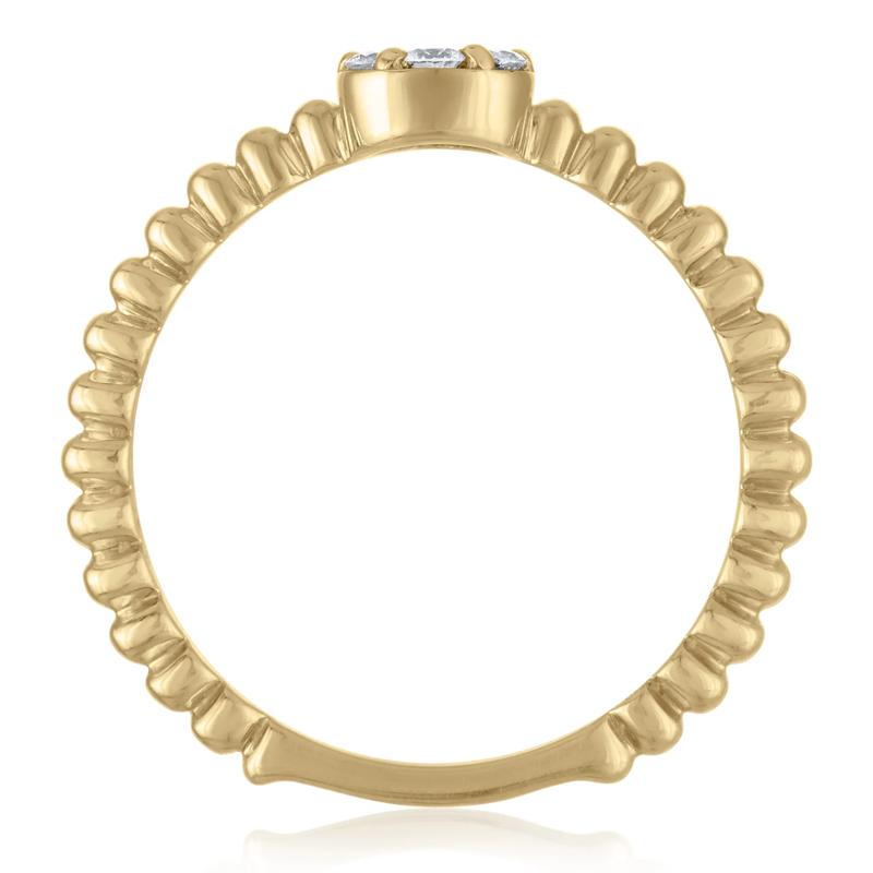 Diamond Promise Ring in 10K Yellow Gold &#40;1/4 ct. tw.&#41; – Image 2 of 3