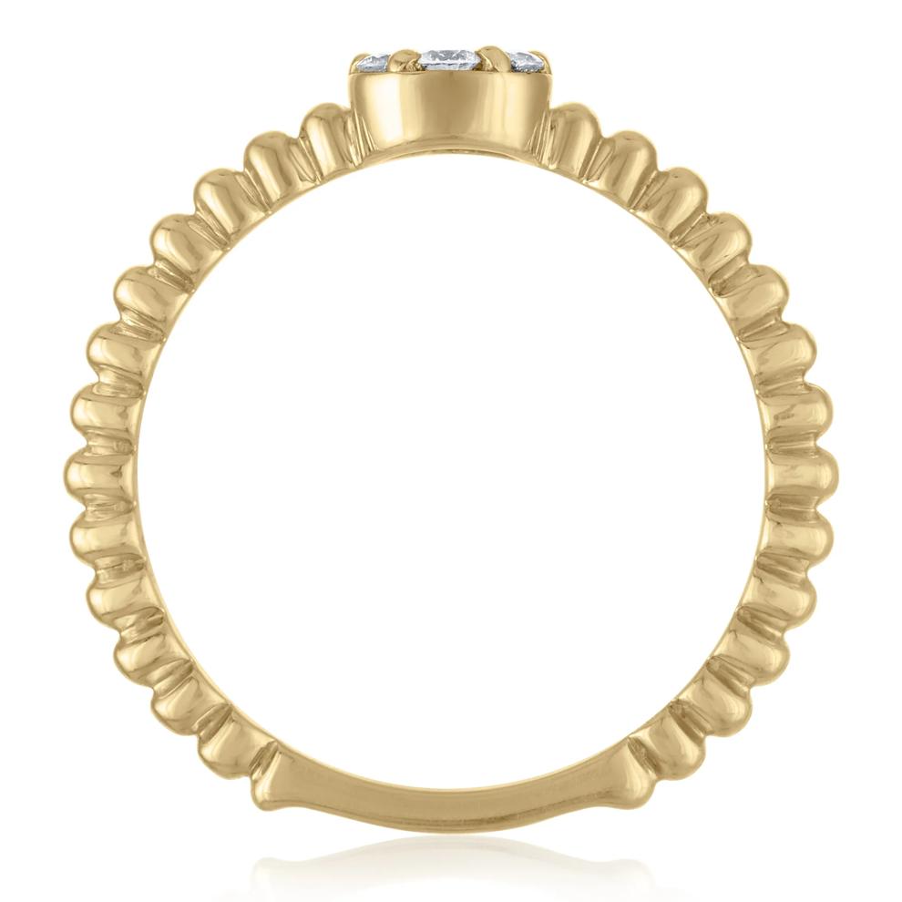 Diamond Promise Ring in 10K Yellow Gold (1/4 ct. tw.) – Image 2 of 3