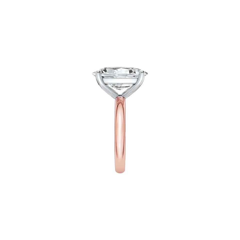 Lab Grown Diamond Elongated Cushion-Cut Engagement Ring in 14K Rose and White Gold (7 ct. tw.) – Image 3 of 4