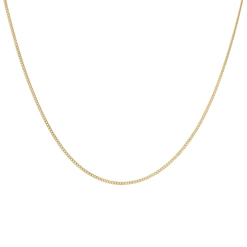 Mini Curb Chain Charm Necklace in Vermeil, 22" – Image 1 of 4