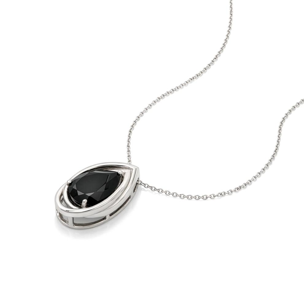 Onyx Interlaced Pendant in Sterling Silver – Image 4 of 4