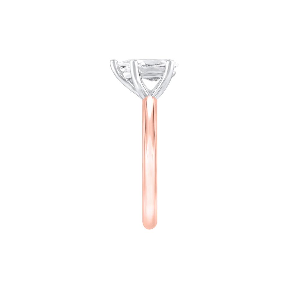 Lab Grown Diamond Pear-Shaped Solitaire Engagement Ring in 14K Rose Gold (1 ct.) – Image 3 of 4