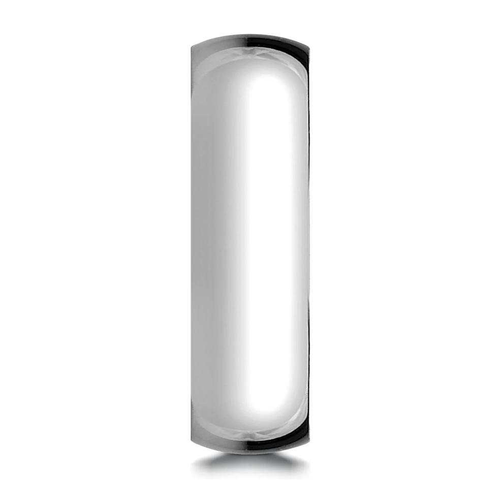 Wedding Band in 10K White Gold, 7MM – Image 3 of 3