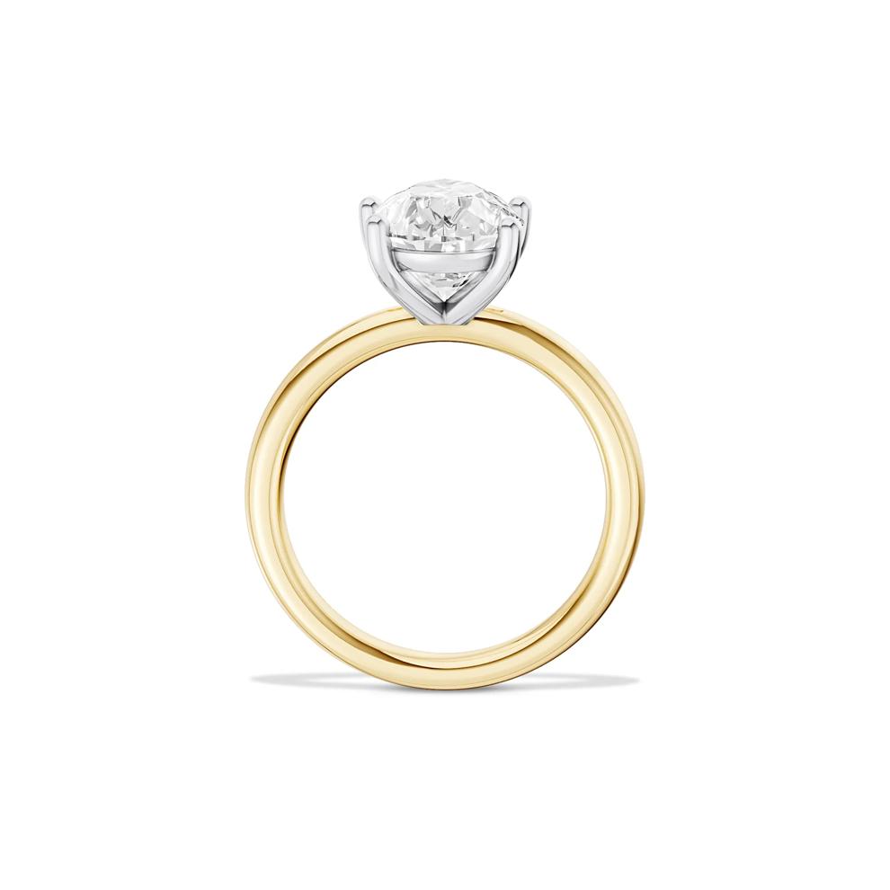 Lab Grown Diamond Pear-Shaped Solitaire Ring in 14K Yellow Gold (5 ct.) – Image 3 of 4