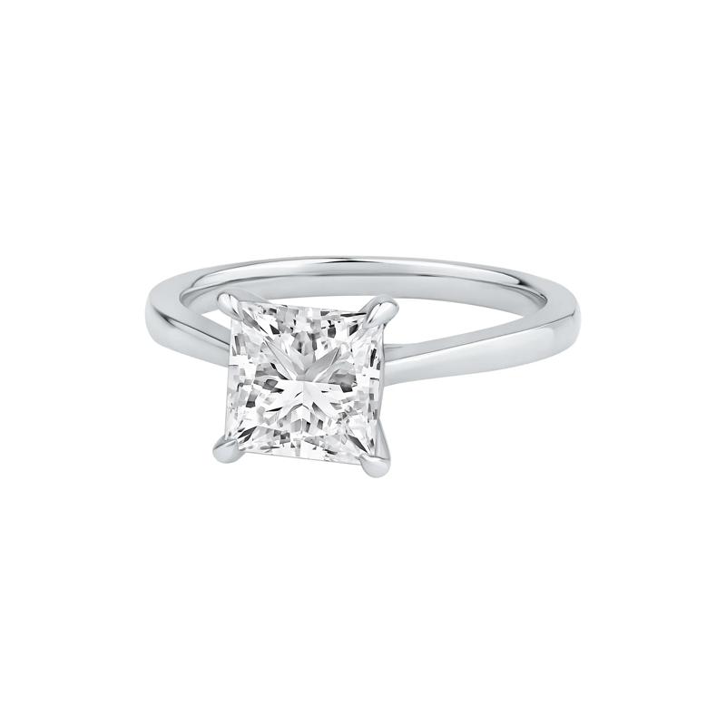 Lab Grown Diamond Solitaire Engagement Ring in Platinum &#40;2 ct. tw.&#41; – Image 4 of 5