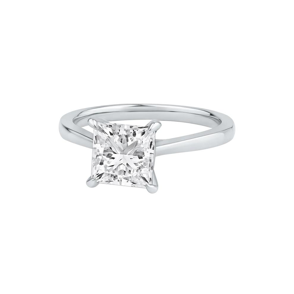 Lab Grown Diamond Solitaire Engagement Ring in Platinum (2 ct. tw.) – Image 4 of 5