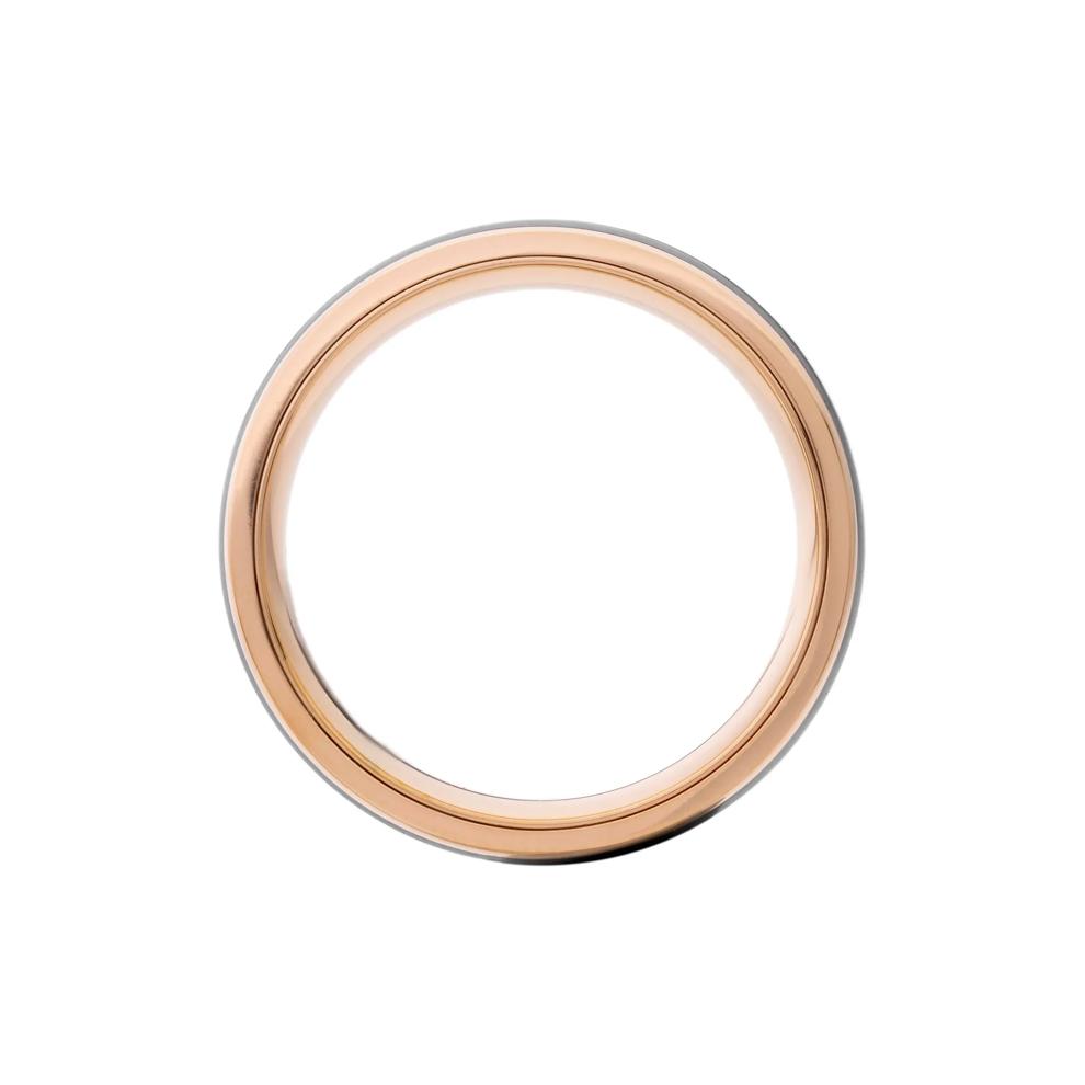  Men&rsquo;s Black Zirconium Wedding Band in 14K Rose Gold, 7MM  – Image 2 of 3