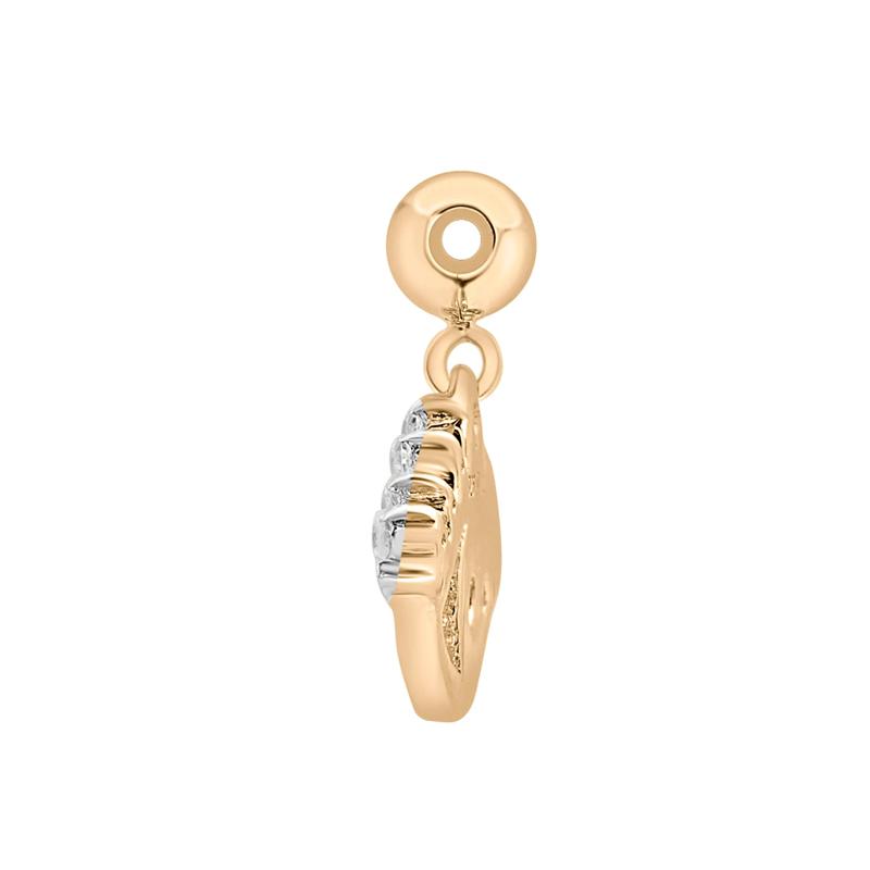 Diamond Accent Glam Eye Bead Charm in Vermeil – Image 2 of 3