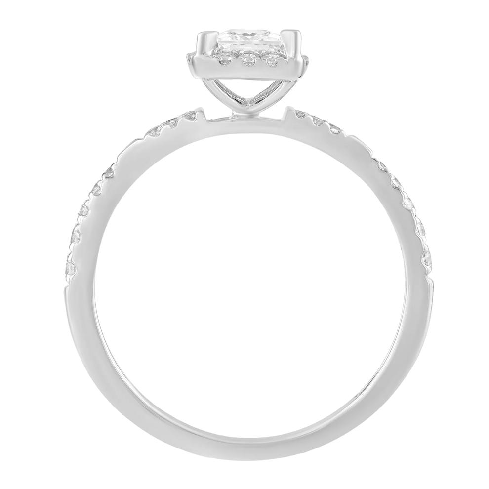 Diamond Princess-Cut Center Halo Engagement Ring in Platinum (3/4 ct. tw.) – Image 2 of 3