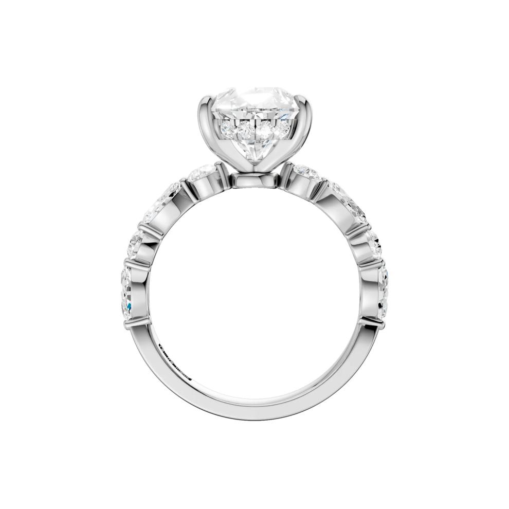 Alma Lab Grown Diamond Engagement Ring in Platinum (3 3/4 ct. tw.) – Image 4 of 5