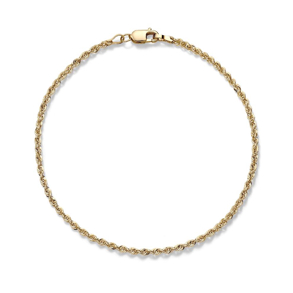 Rope Bracelet in 14K Yellow Gold, 7.5&rdquo; – Image 2 of 3