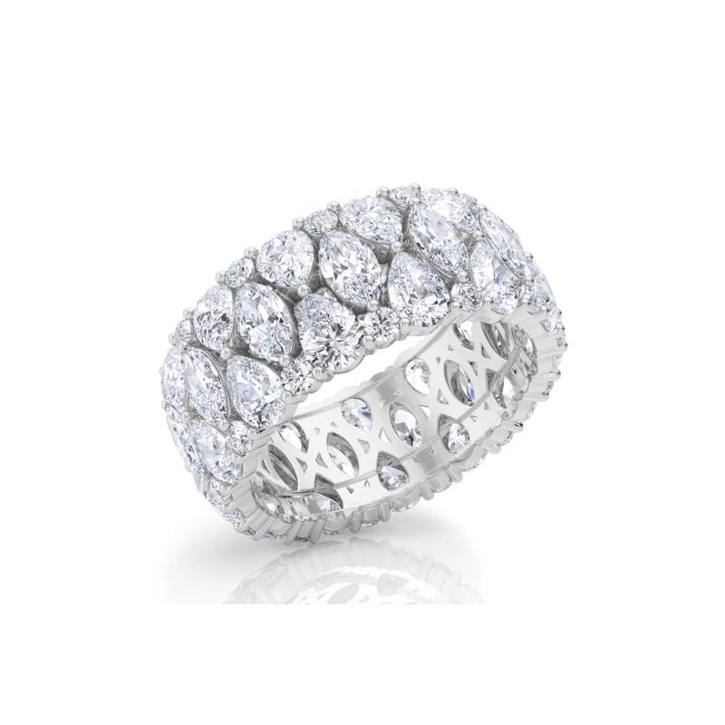 Lab Grown Diamond Multi-Stone Eternity Band in 14K White Gold &#40;6 ct. tw.&#41; – Image 5 of 5