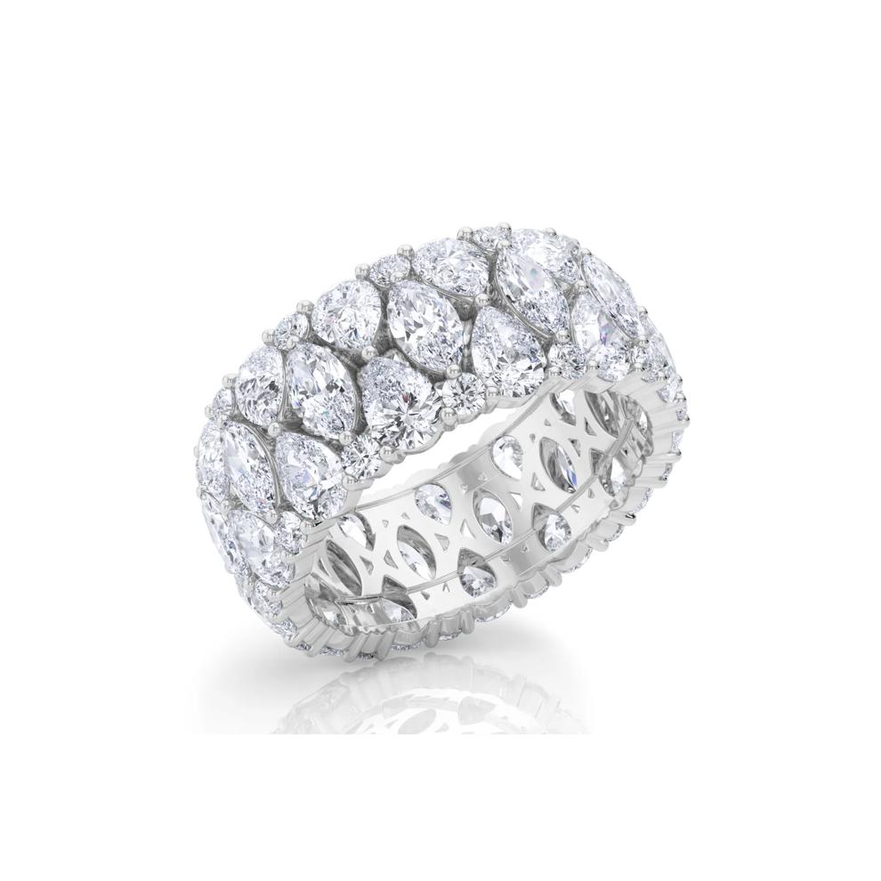 Lab Grown Diamond Multi-Stone Eternity Band in 14K White Gold (6 ct. tw.) – Image 5 of 5