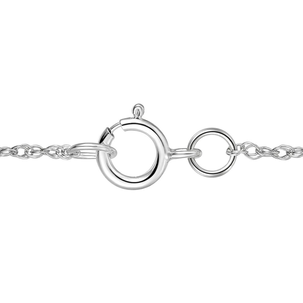 Lab-Created White Sapphire &amp; Diamond Accent Pendant &amp; Earrings Boxed Set in 10K White Gold – Image 5 of 5